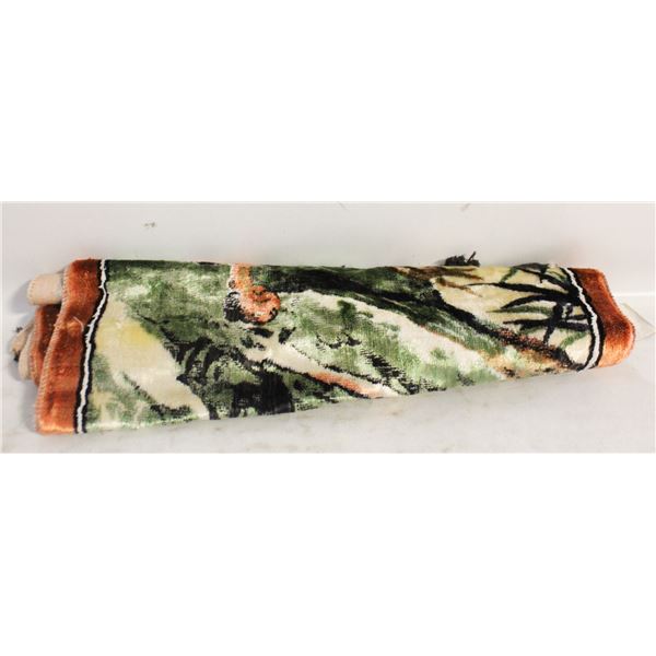 ESTATE VINTAGE VELVETEEN TIGER TAPESTRY