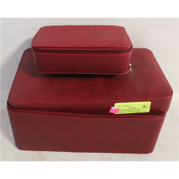 ESTEE LAUDER HARD SIDE ZIPPERED COSMETICS BOX