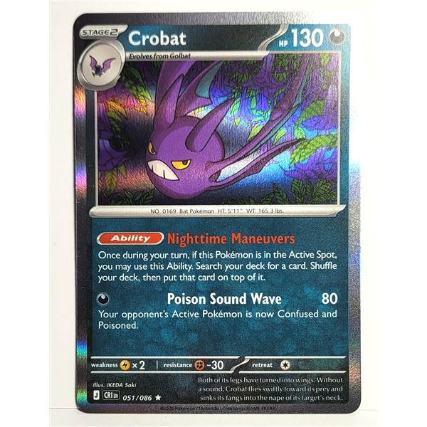 9) RARE CROBAT HOLO TCG PLAYING