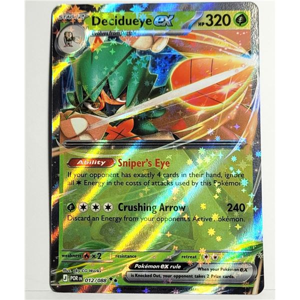 13) DECIDUEYE EX DOUBLE RARE 12/88