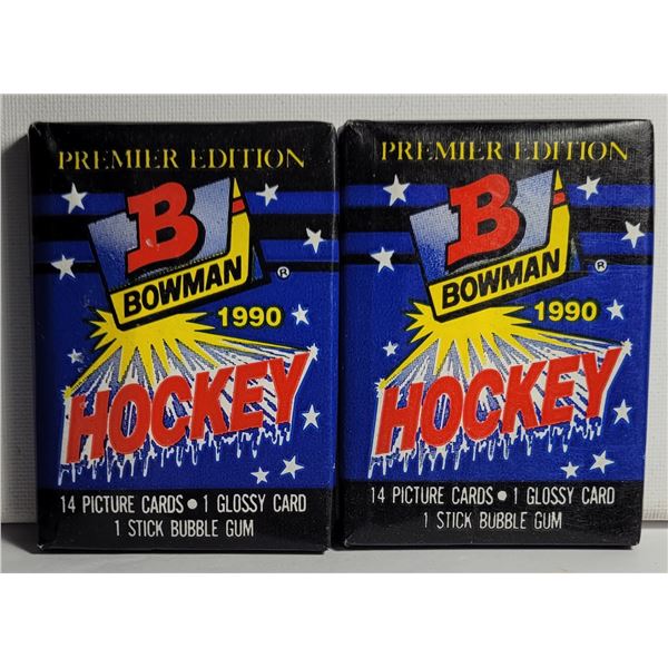 3) LOT OF 2 FACTORY SEALED 1990 WAX