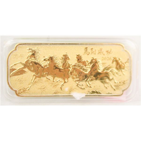 NEW YEAR OF THE HORSE ETCHED