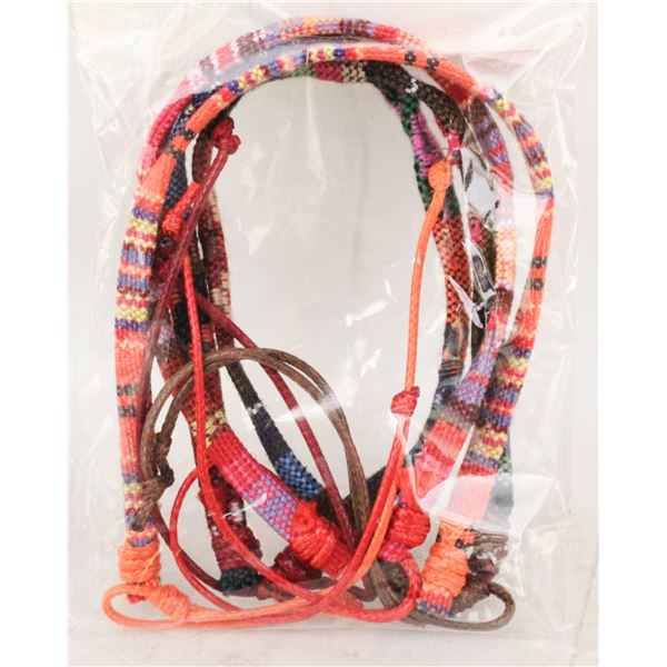 NEW X4 WOVEN SLIP BRACELETS BOHEMIAN