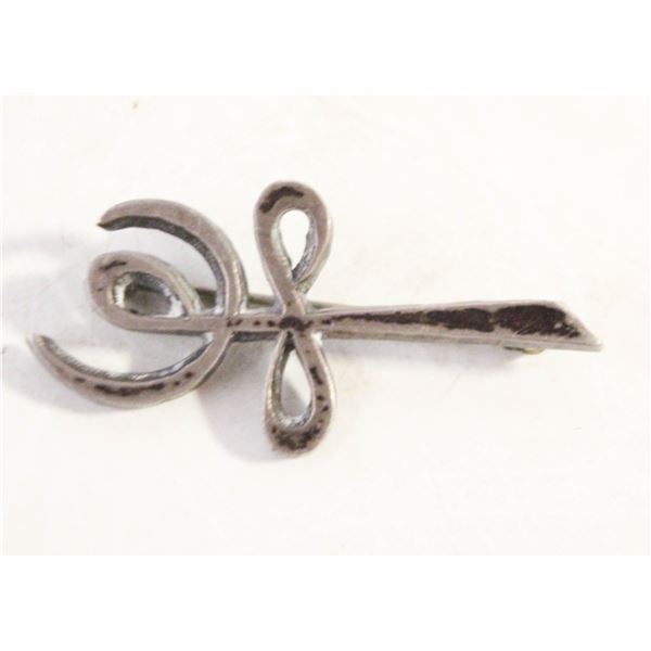 ESTATE ANTIQUE 3.4 GRAM STERLING SILVER BROOCH
