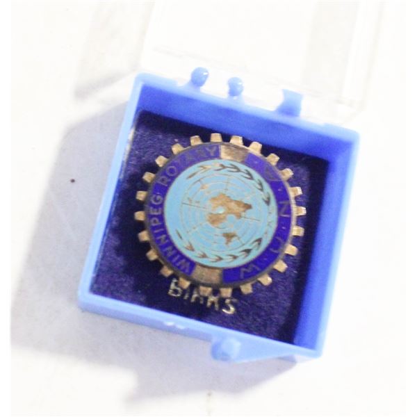 4 GRAMS BIRKS STERLING ORIGINAL CASED LAPEL PIN
