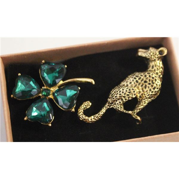 NEW 2PCS BROOCH SET