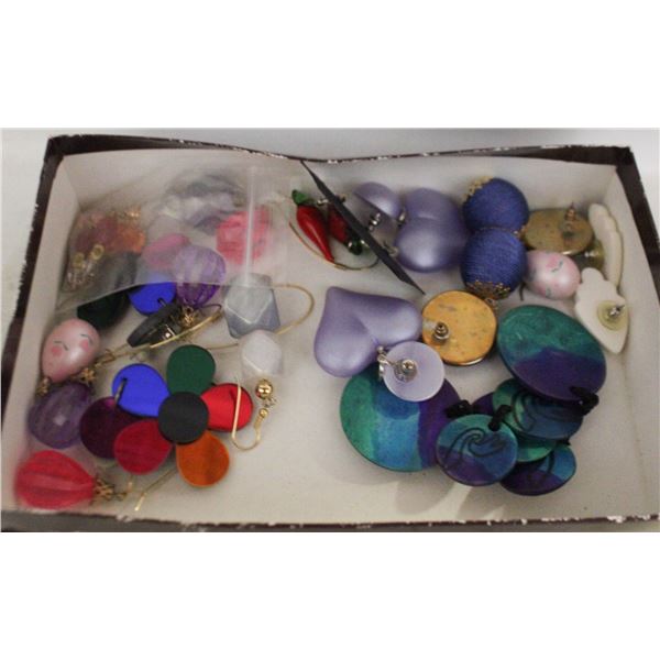 BOX FULL OF PAIRS OF EARRINGS