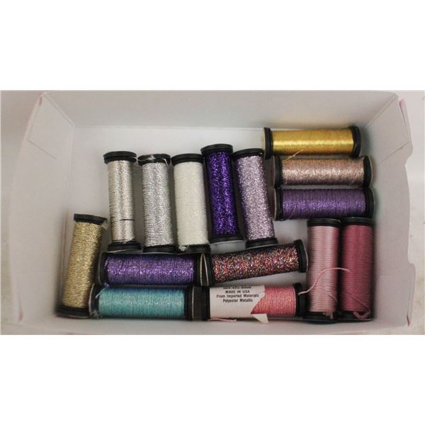 15 SPOOLS METALLIC THREAD