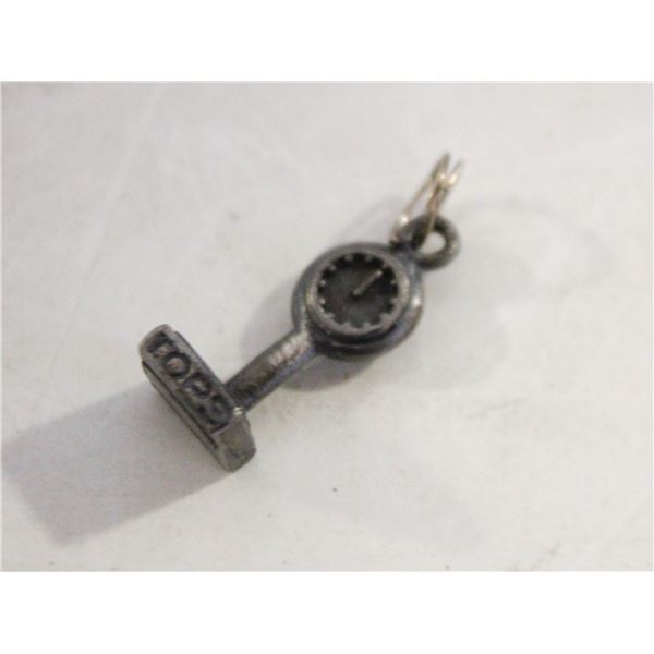 ESTATE VINTAGE 'TOPPS' TIME CLOCK/TIMER PENDANT