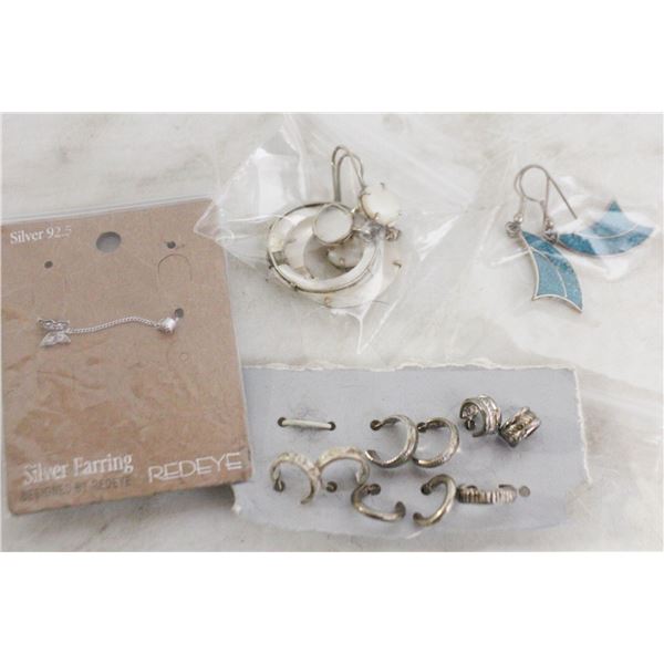 ESTATE EARRING COLLECTION INCLUDING 925 SILVER