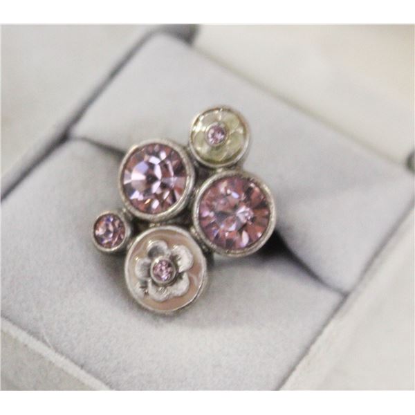 ESTATE PILGRIM VINTAGE LADIES RING SZ 6-ADJUSTABLE