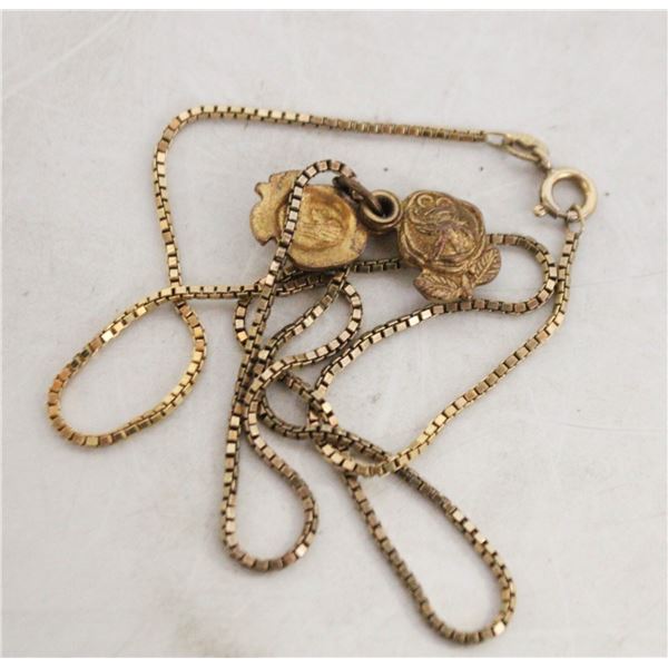 ESTATE LADIES SLIDE OPEN PENDANT NECKLACE