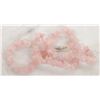 Image 1 : LADIES ROSE QUARTZ CHIP NECKLACE