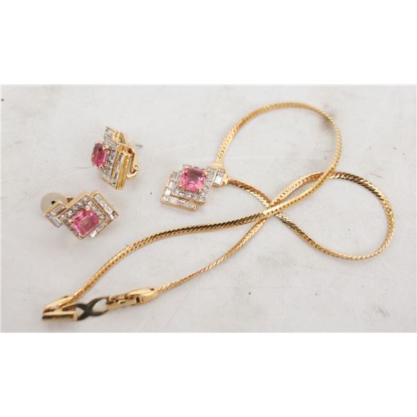 VINTAGE D'ORLAN 22K TRIPLE GOLD PLATED 16" NECKLA
