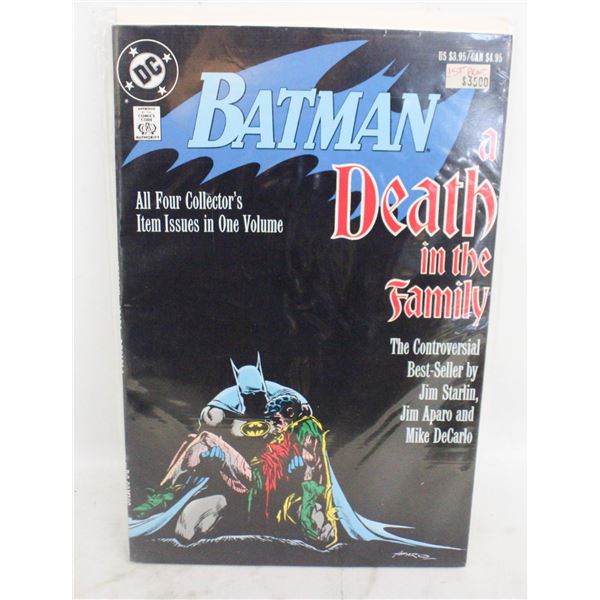 BATMAN A DEATH IN THE FAMILY ALL 4 COLLECTORS-