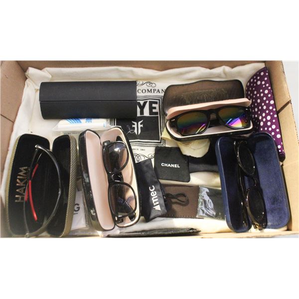 FLAT OF ESTATE SUNGLASSES, CASES, ETC