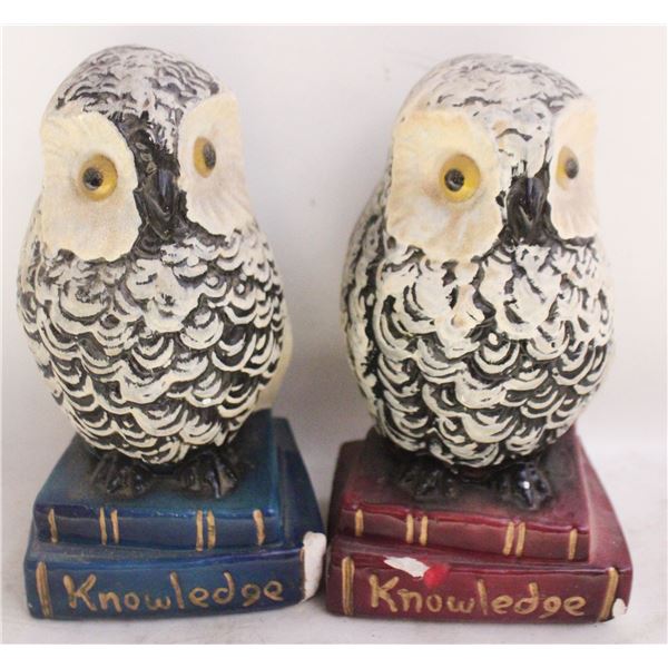 VINTAGE CERAMIC OWL ´KNOWLEDGE´