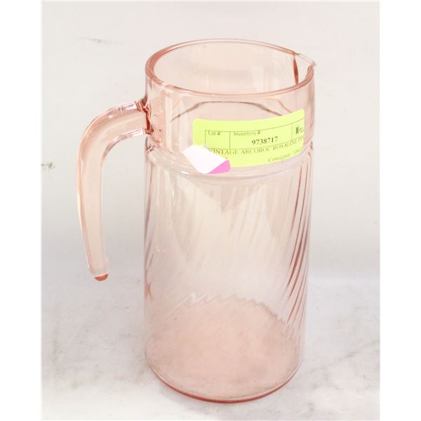 VINTAGE ARCOROC ROSALINE PINK SWIRL