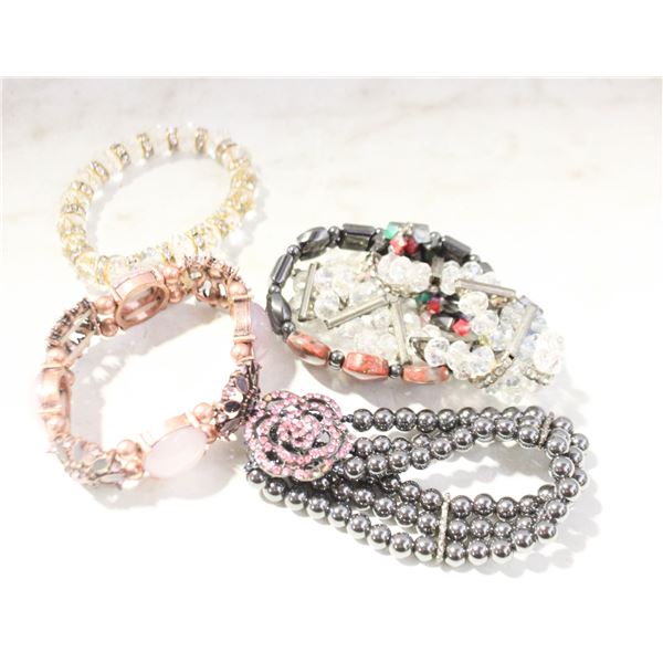 6 JEWELLED BRACELETS
