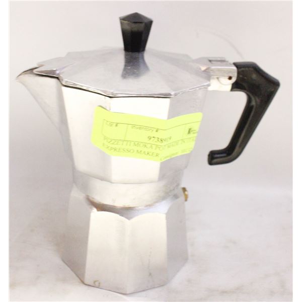 PIZZETTI MOKA POT MADE IN ITALY EXPRESSO MAKER