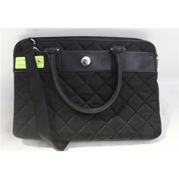 KNOMO LONDON 13" QUILTED TRAVEL PURSE