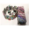 Image 1 : 3 HEAVILY BEDAZZLED BRACELETS