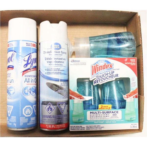 LYSOL SPRAY WITH WINDEX TOUCH UPS