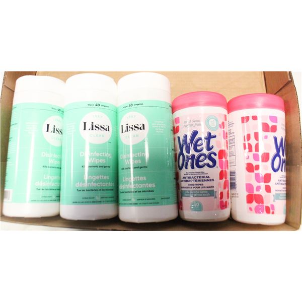 FLAT OF NE DISINFECTING WIPES AND ANTIBACTERIAL
