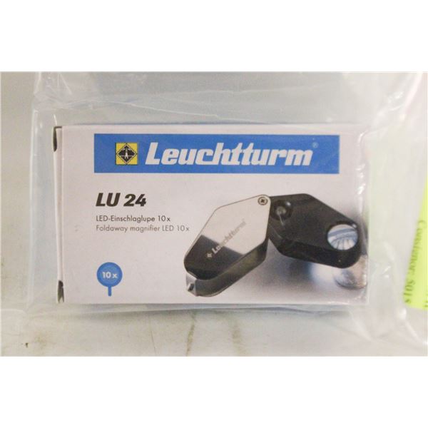 NEW - LIGHTHOUSE 10X MAGNIFIER WITH LED LIGHT