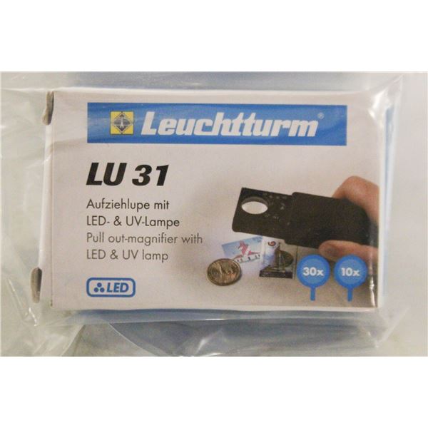 NEW - LIGHTHOUSE 30X/10X MAGNIFIER LED/UV LIGHT