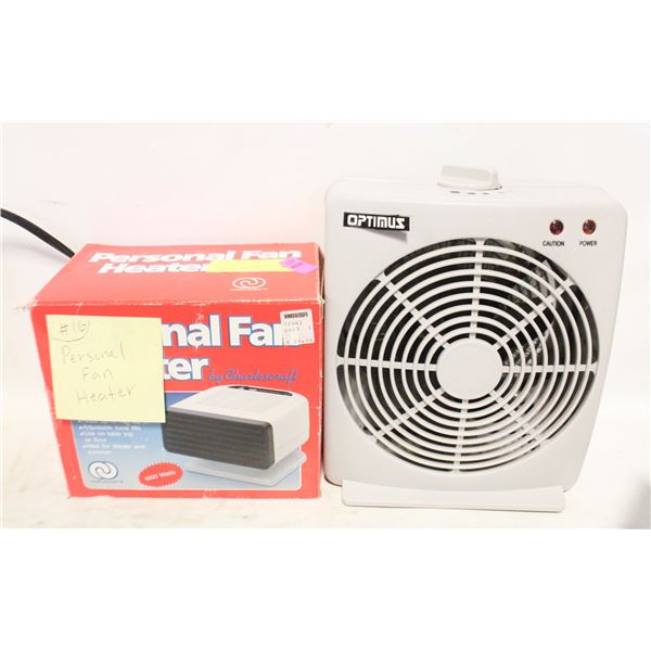 PERSONAL FAN HEATER + SPACE HEATER