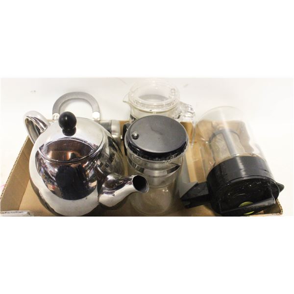 GRAVITY INFUSER TEAPOTS WITH FRENCH PRESS AND