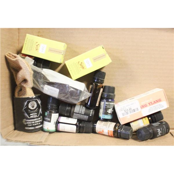 FLAT OF ESSENTIAL OILS ETC