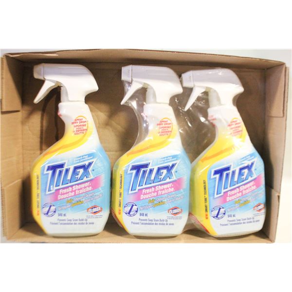 3 NEW BOTTLES OF TILEX DAILY SHOWER CLEANER