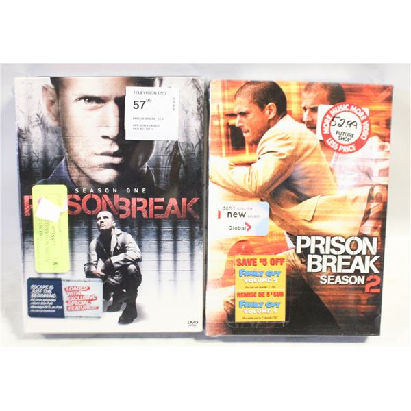 NEW SEALED "PRISON BREAK" SEASON 1,2 ON DVD