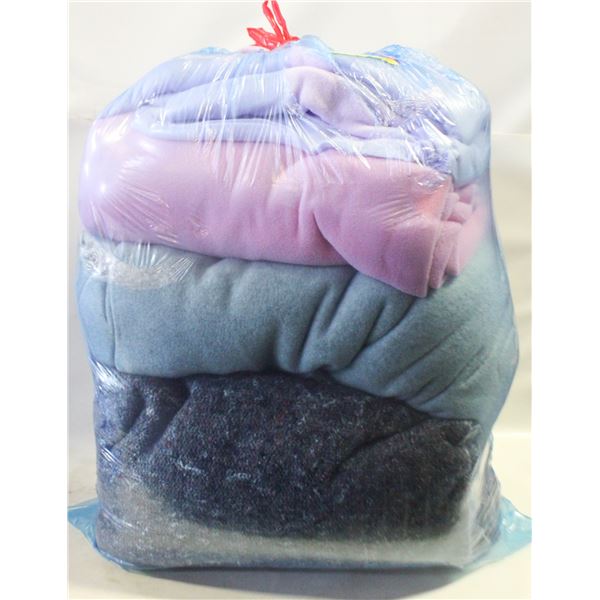 BAG FULL OF SOFT BLANKETS