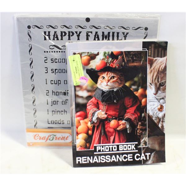 HAPPY FAMILY RECIPE BOOK RENAISSANCE CAT