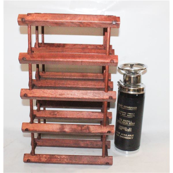 WOODEN WINE BOTTLE HOLDER +
