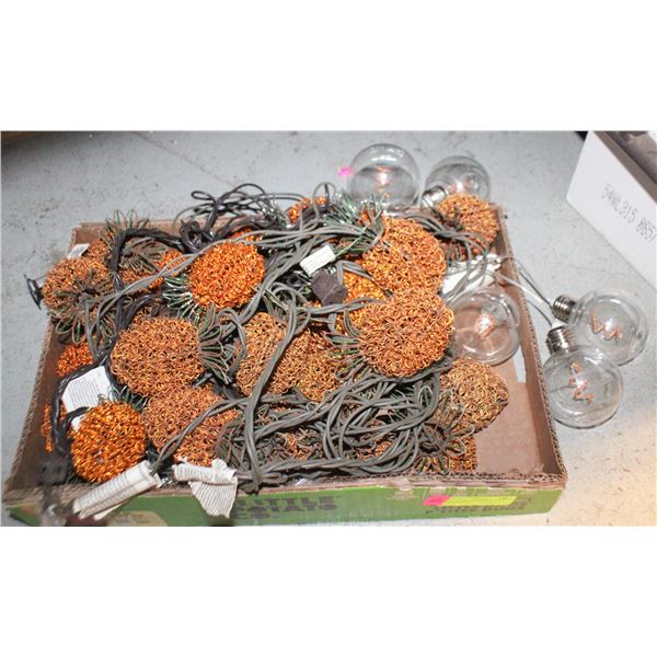 LOT OF ASSORTIED OUTDOOR STRING LIGHTS