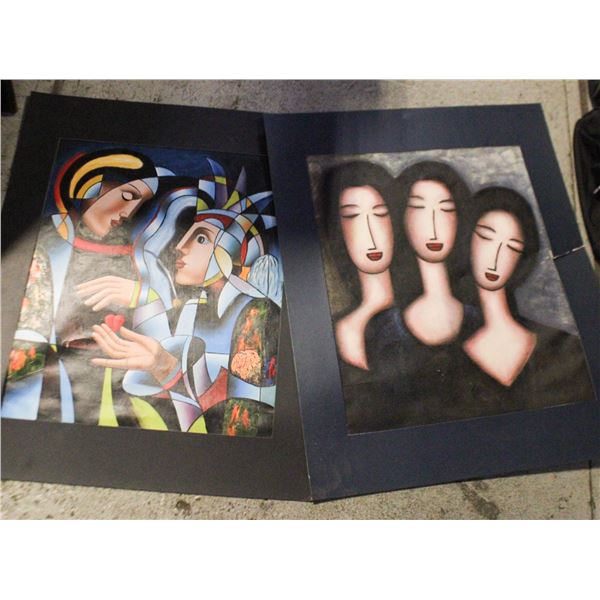UNFRAMED PICCASSO INSPIRED ORIGINAL ART