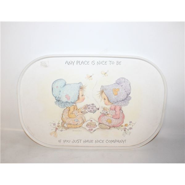 1973 HALLM. 12” X 17” SERV. TRAY, DRYED