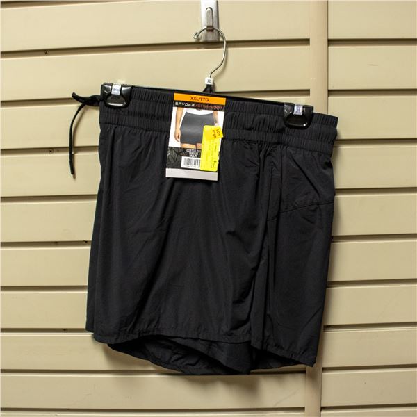 NEW SPYDER WOMEN'S BLACK ACTIVE SPORT SHORT XXL