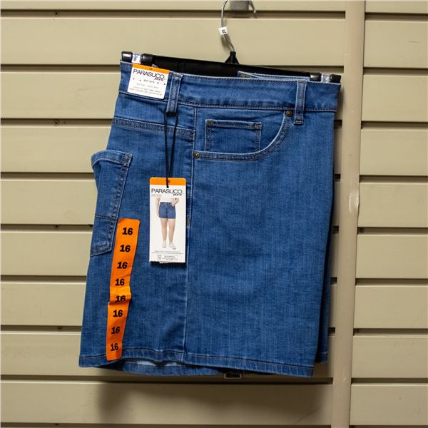 NEW PARASUCO JEAN WOMEN'S DENIM SHORT SIZE 16 (XL)