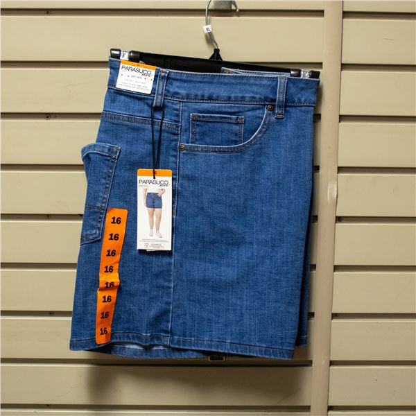 NEW PARASUCO JEAN WOMEN'S DENIM SHORT SIZE 16 (XL)