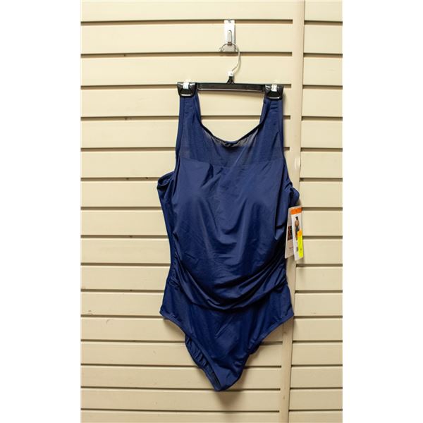 NEW WOMEN SZ 16 MIRADONNA BY MIRACLESUIT NAVY BLUE