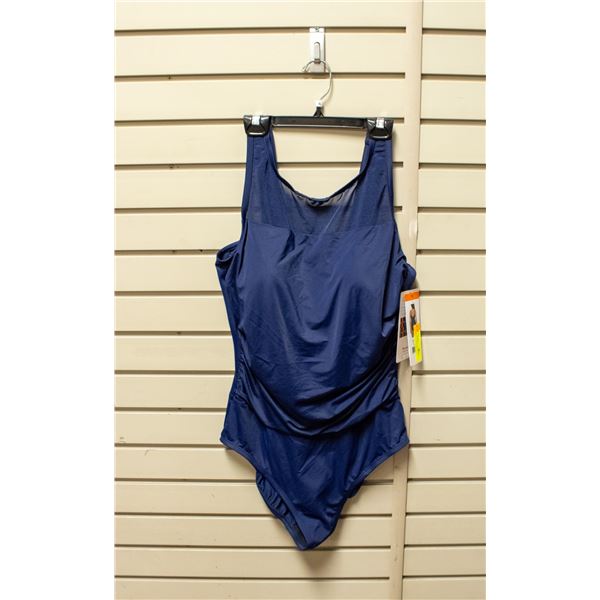 NEW WOMEN SZ 16 MIRADONNA BY MIRACLESUIT NAVY BLUE