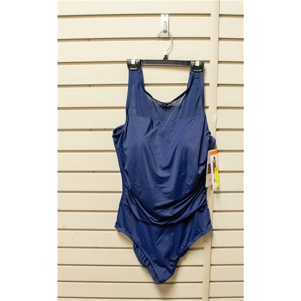 NEW WOMEN SZ 16 MIRADONNA BY MIRACLESUIT NAVY BLUE