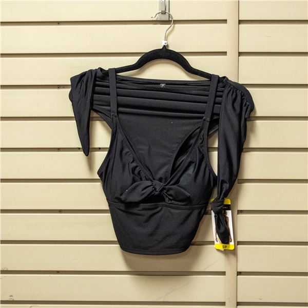 NEW TAHARI WOMEN'S BLACK BIKINI SWIM SET SIZE S