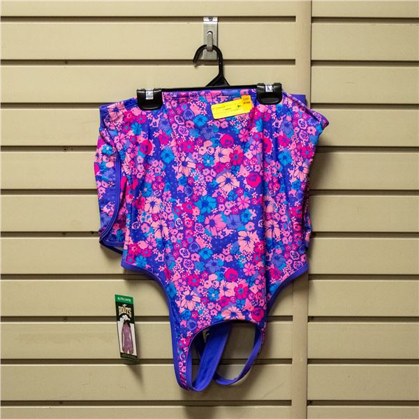 NEW ROOTS GIRL'S 2 PC SWIM SET SIZE XL/TG 14/16