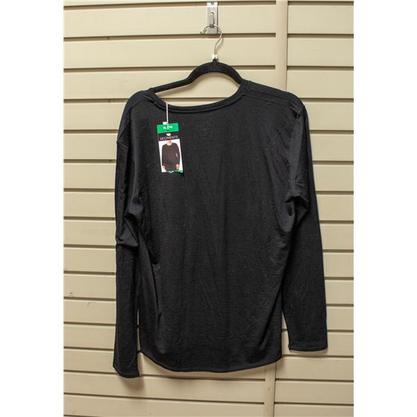 NEW SEG'MENTS BLACK LONG SLEEVE SHORT SIZE XL